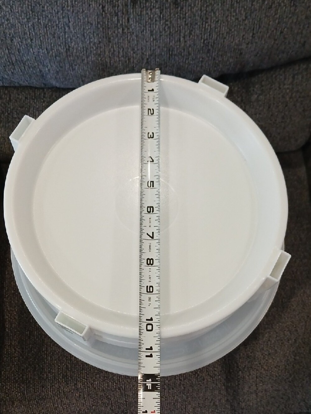 Tupperware White Stackable Round Food Container Set - Picture 2 of 8